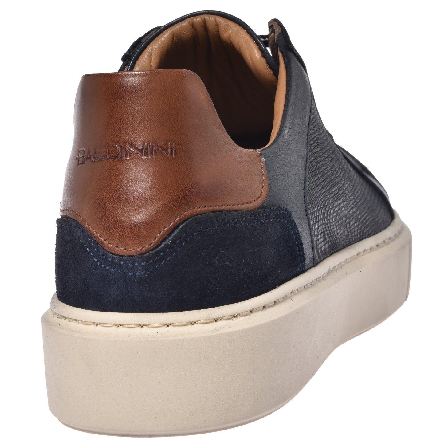 Blue leather sneaker