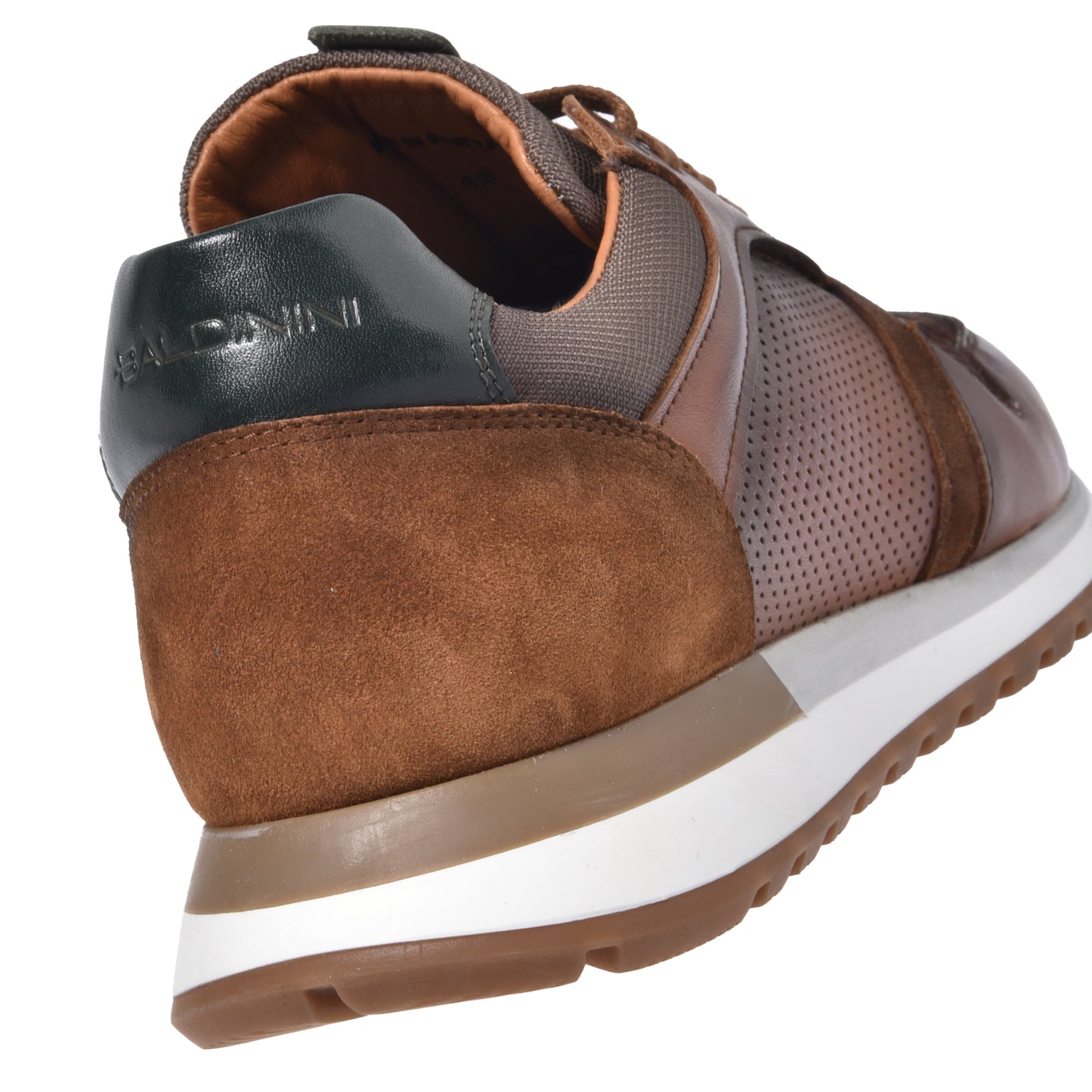Perforated leather sneaker