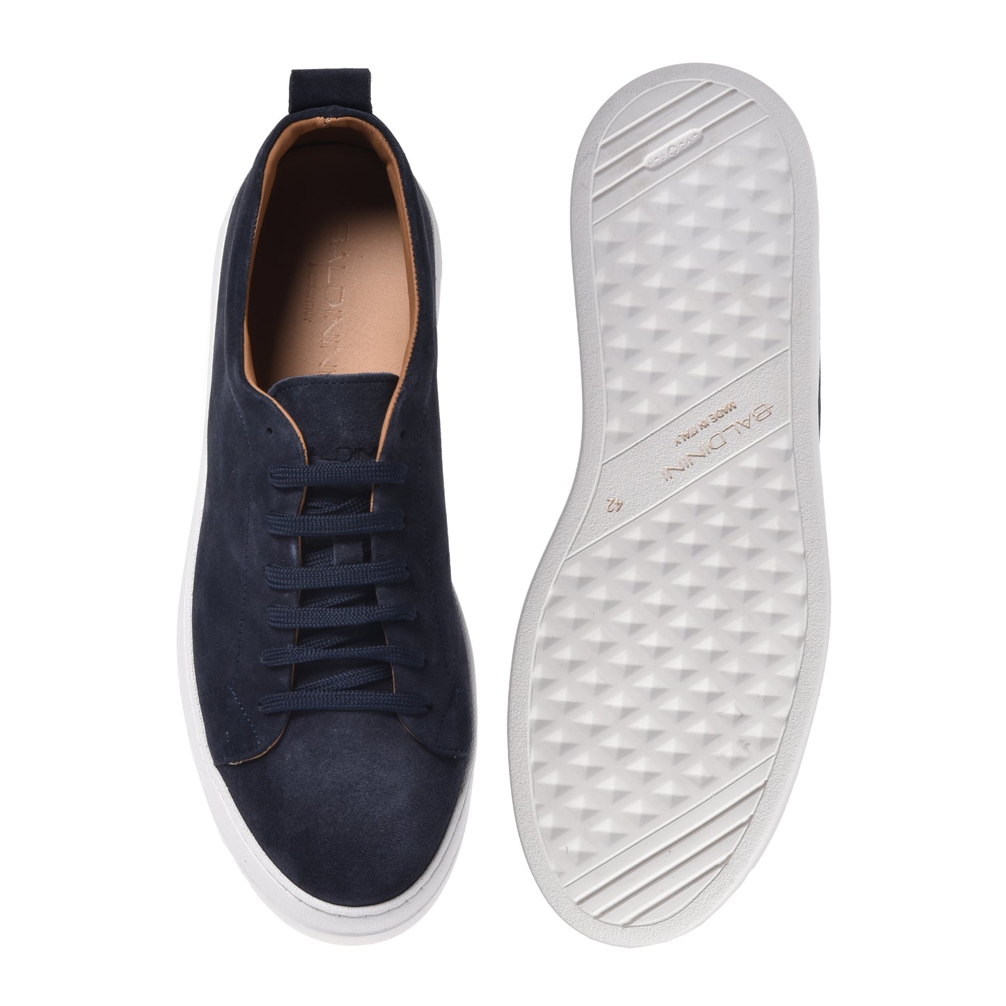Sneaker en daim bleu