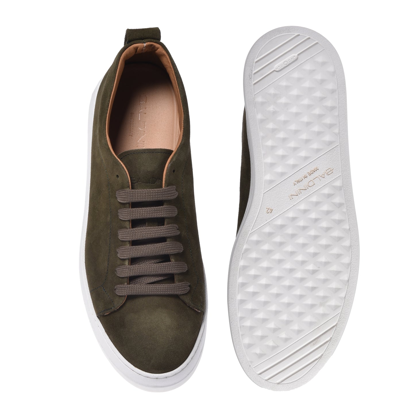 Sneaker en daim vert