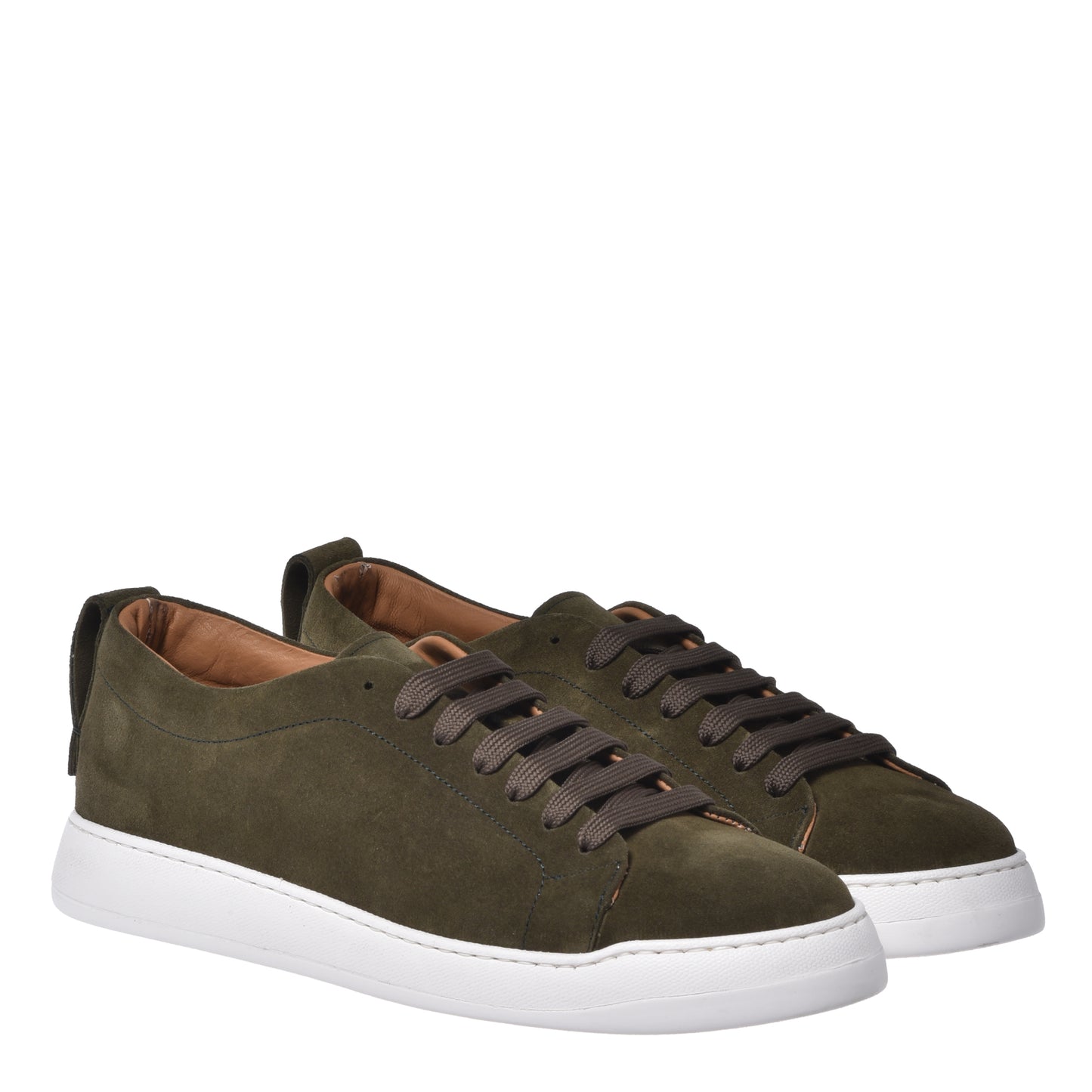 Sneaker en daim vert