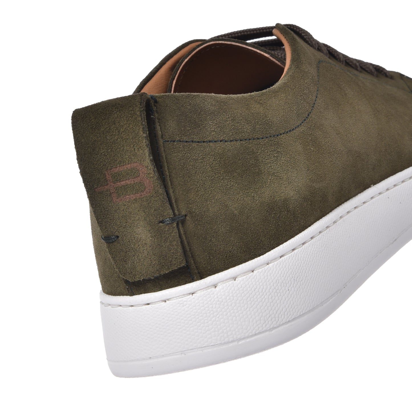 Sneaker en daim vert