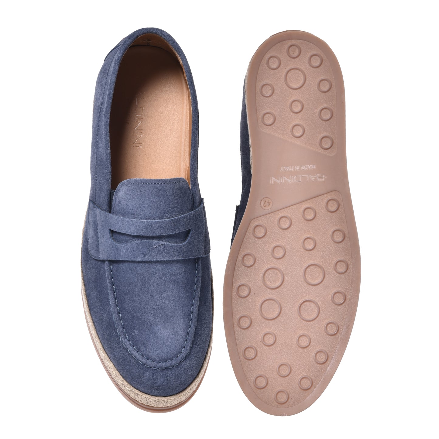 Cerulean suede slipper