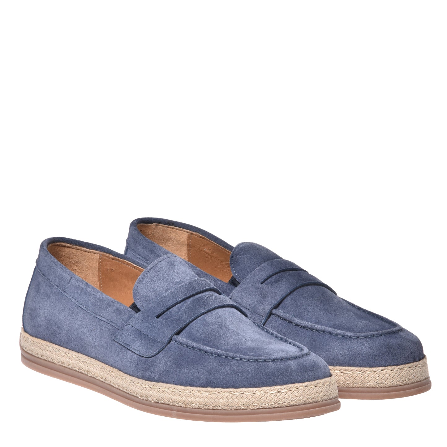Cerulean suede slipper