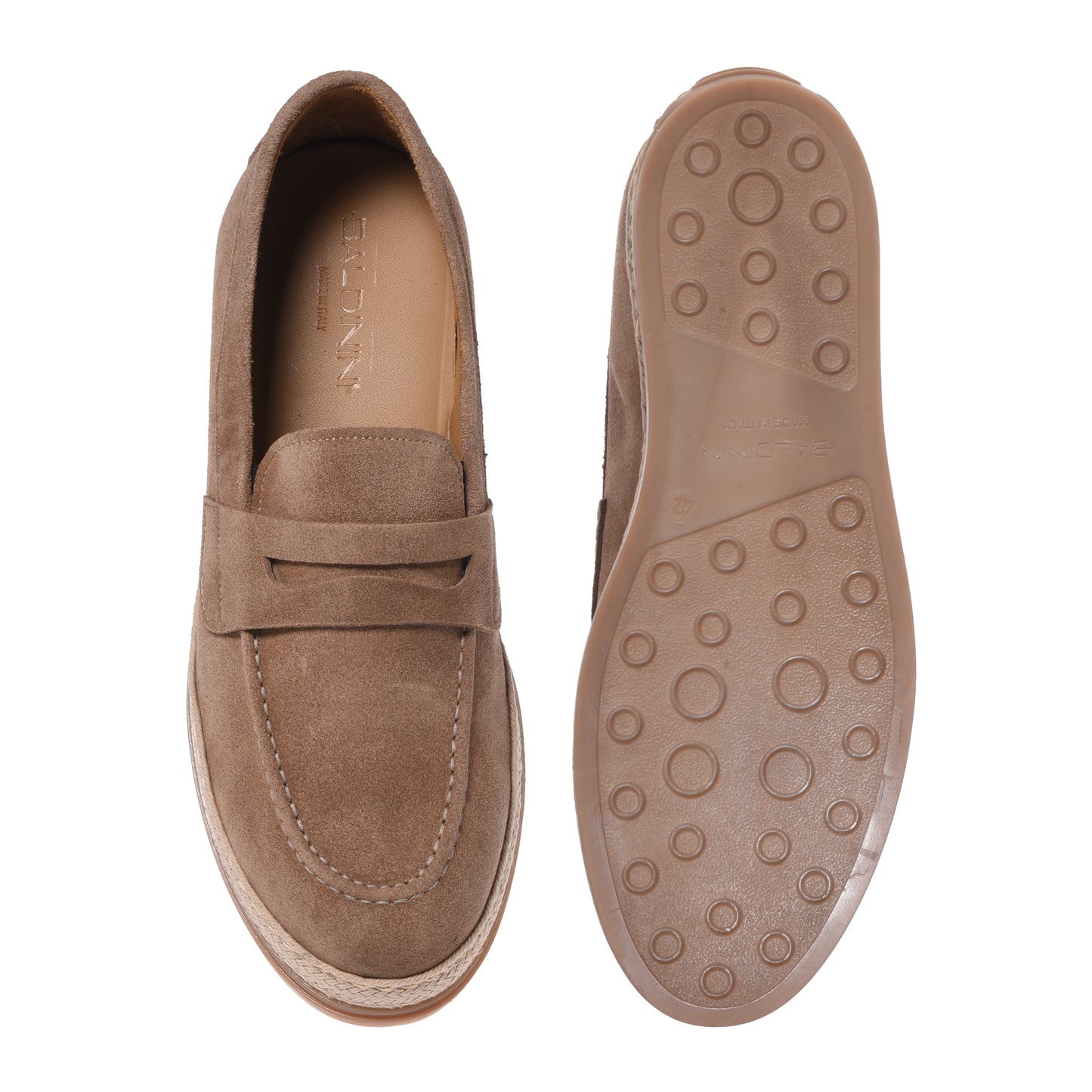 Beige suede slippers