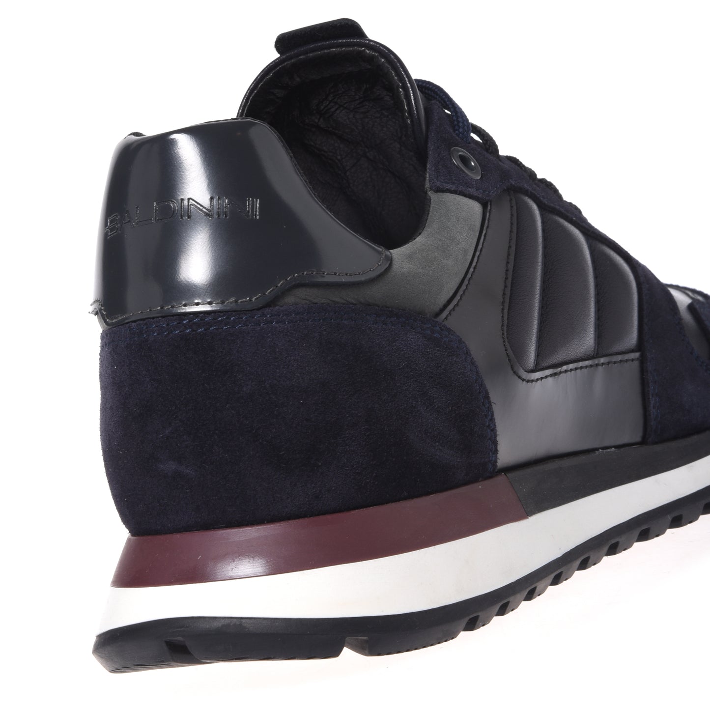 Sneakers in pelle scamosciata e blu