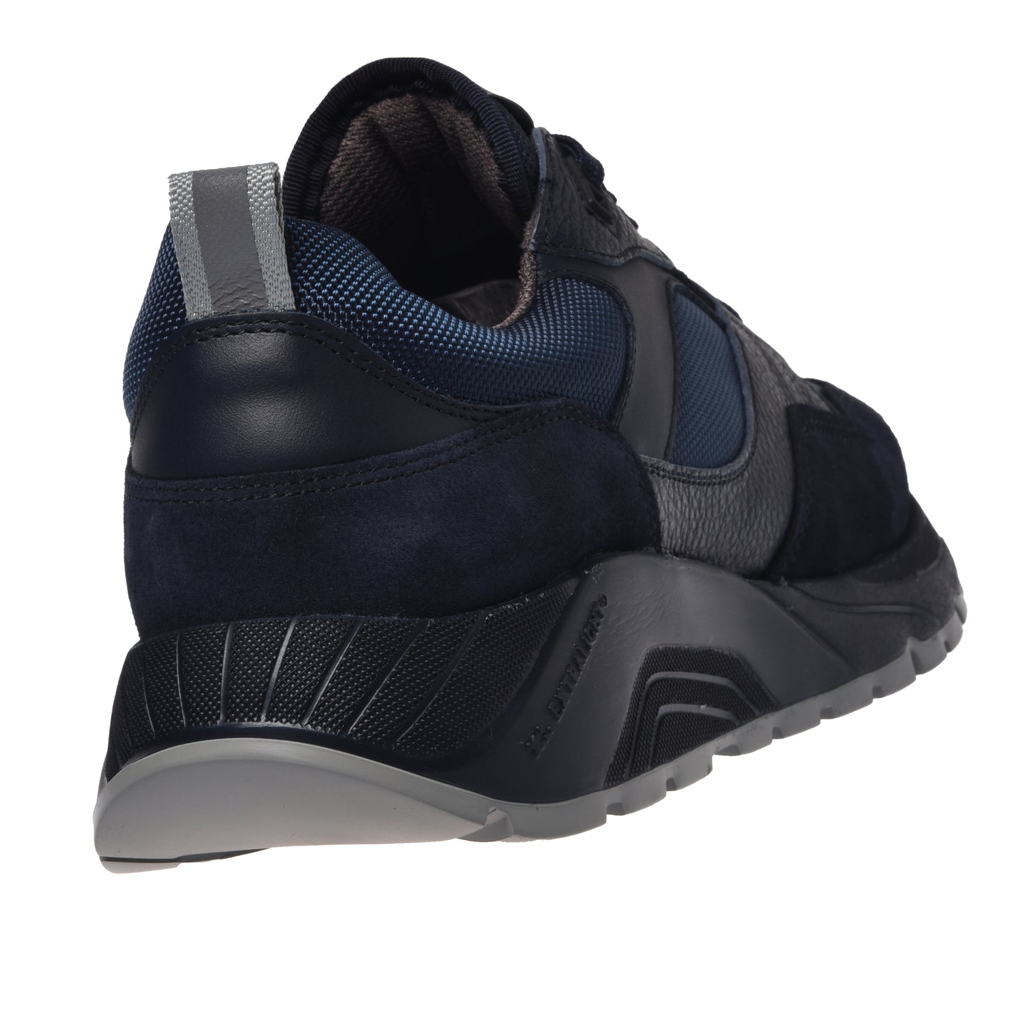 Sneakers bleues en daim et tissu