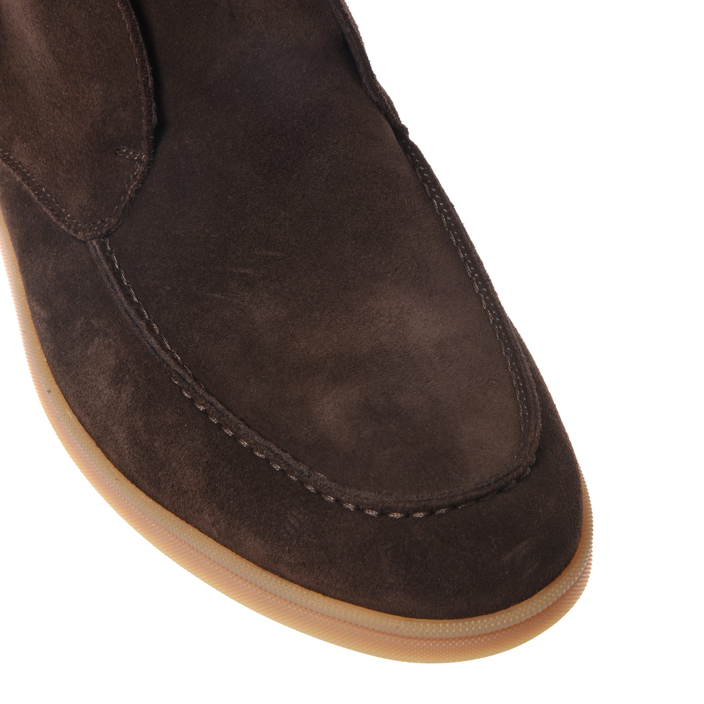 Stivaletti in pelle scamosciata marrone scuro