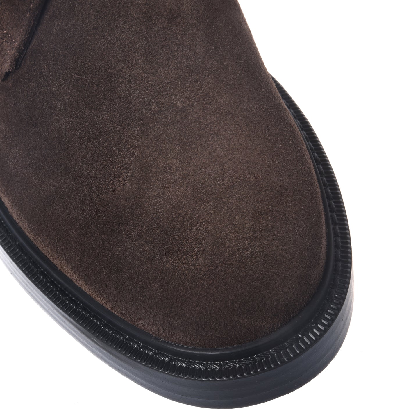 Chaussures Oxford marron foncé en daim