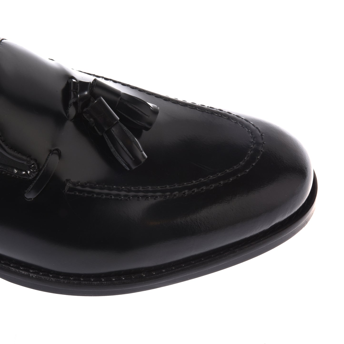 Slip-on in pelle nera sabbiata