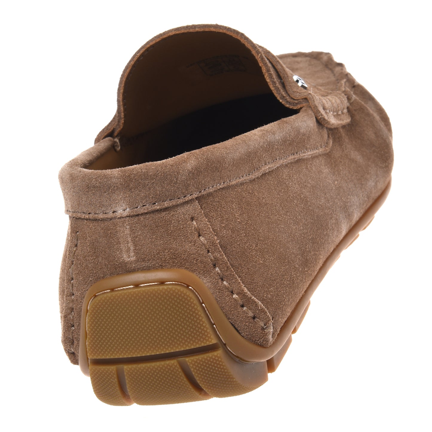Beige suede leather loafer