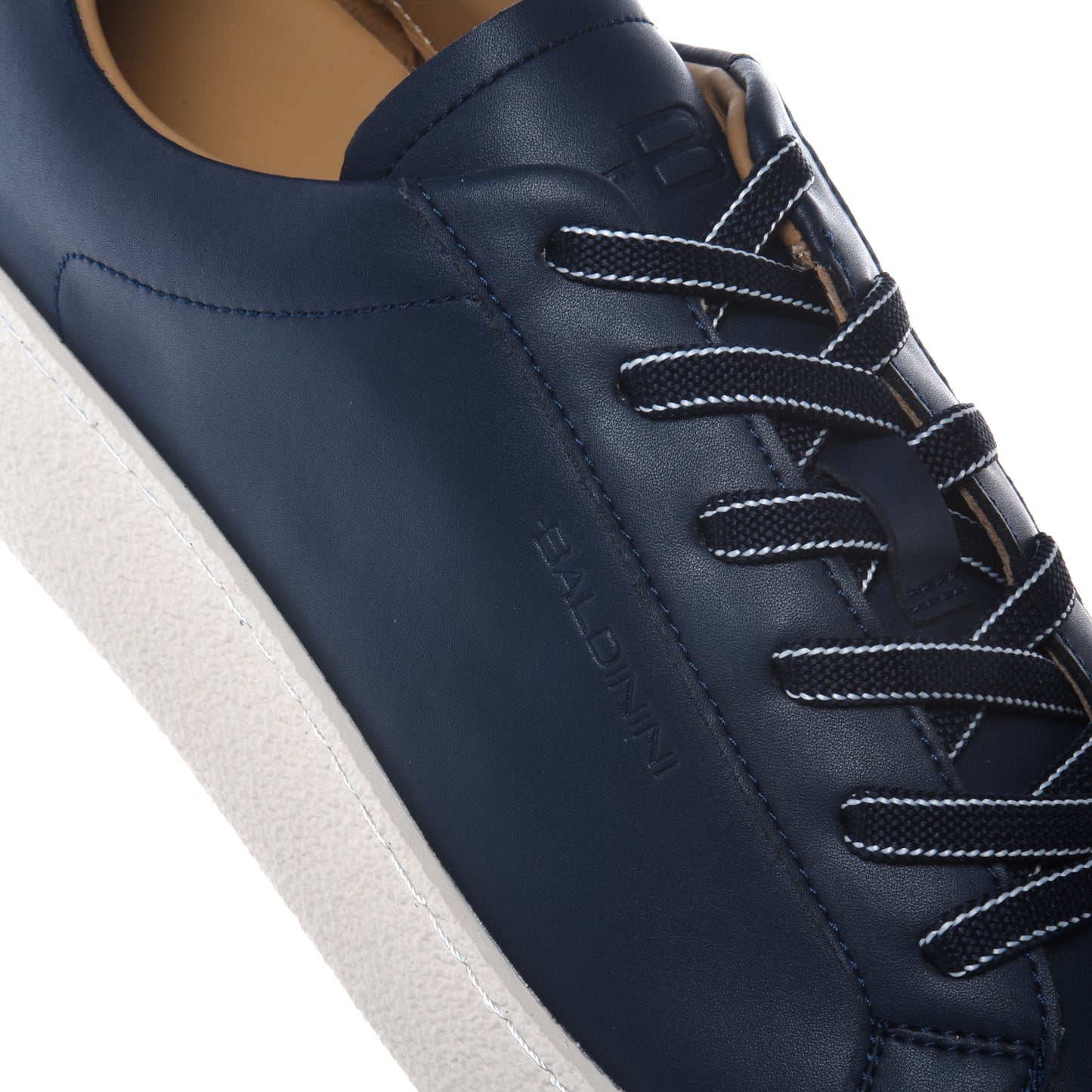 Blue leather sneaker