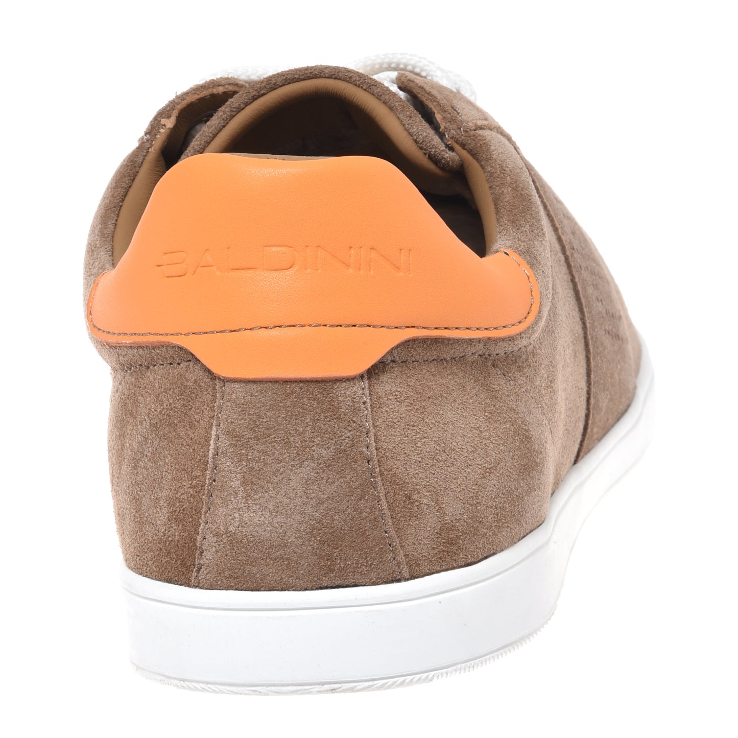 Sneaker en cuir suédé beige