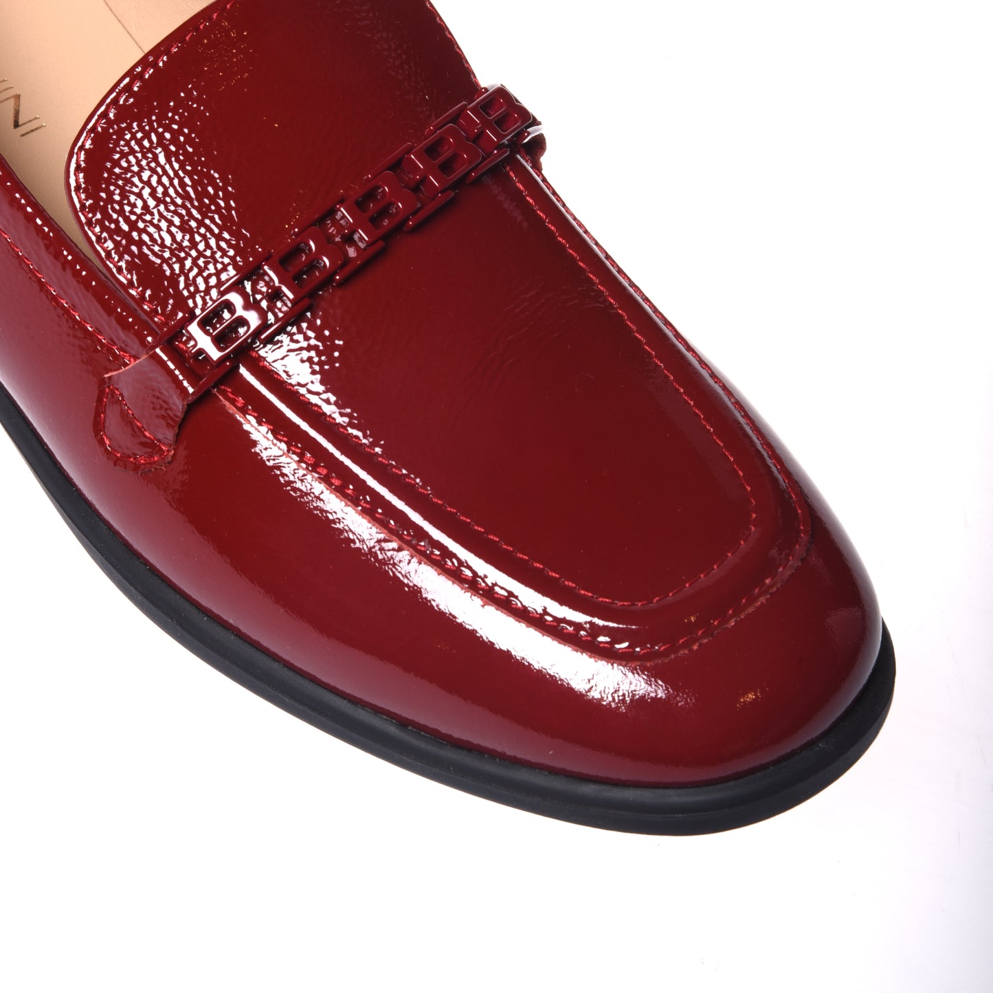 Red naplak loafers