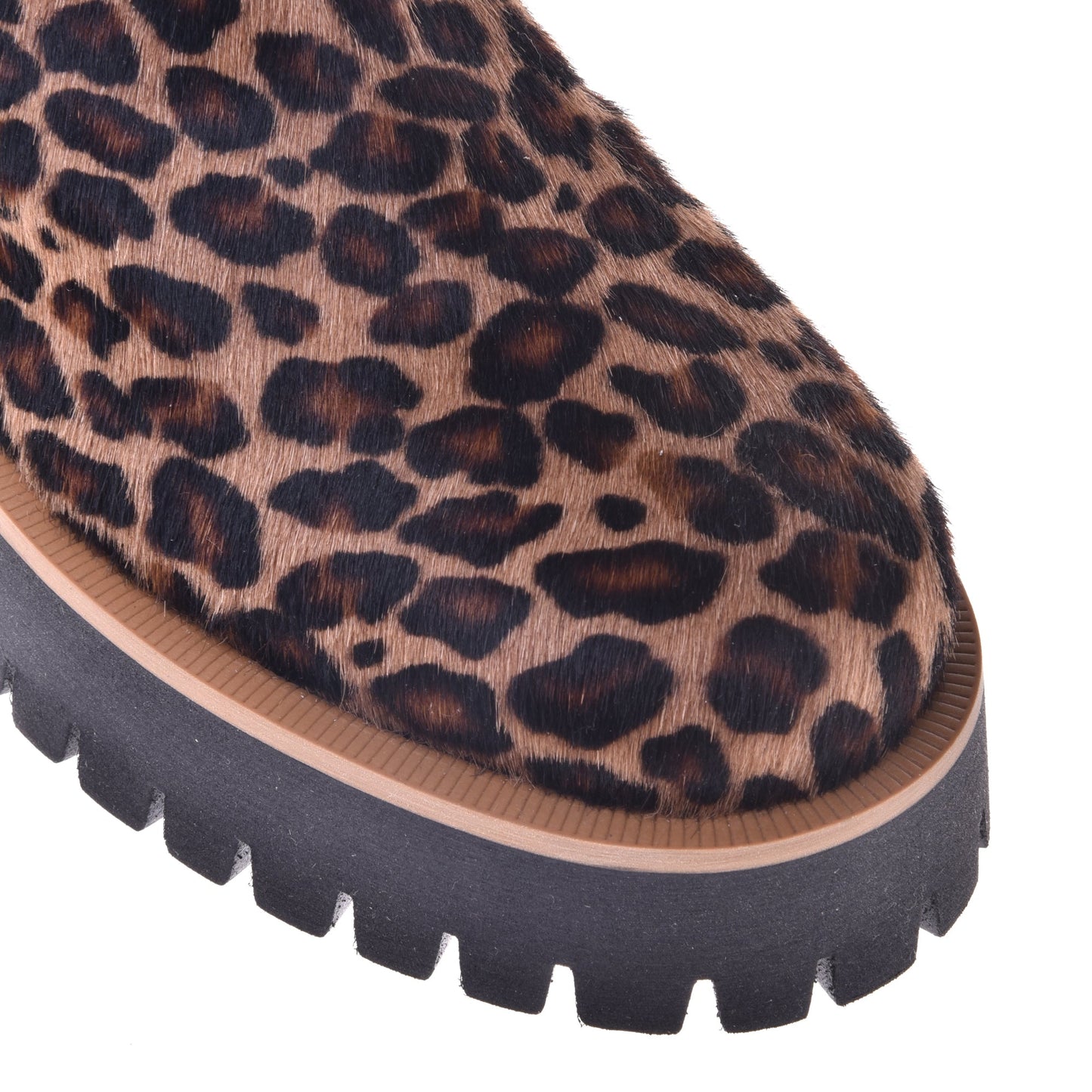 Rangers in pelle di cavallo con stampa leopardata