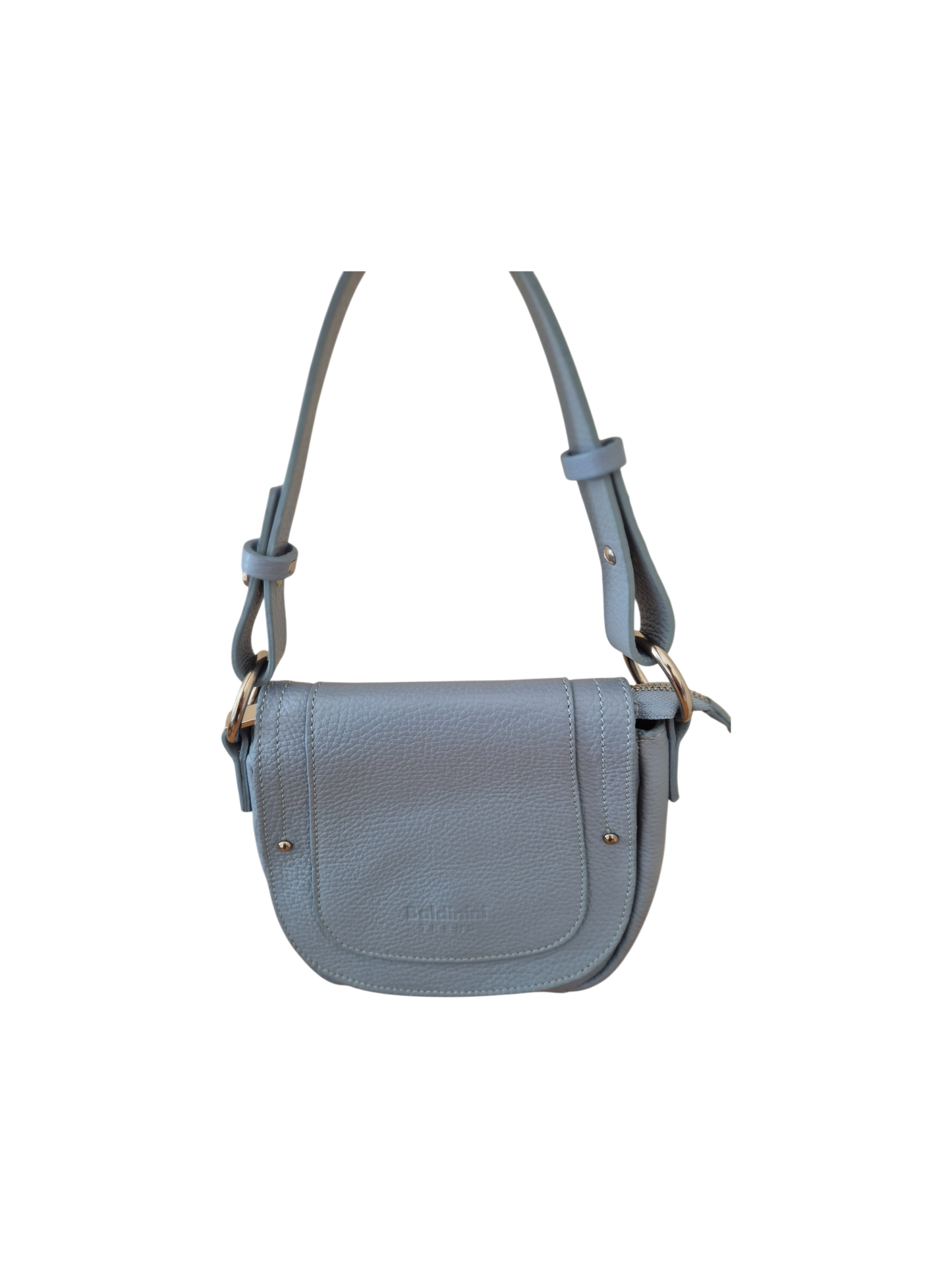 Borsa in pelle 2 in 1 azzurra