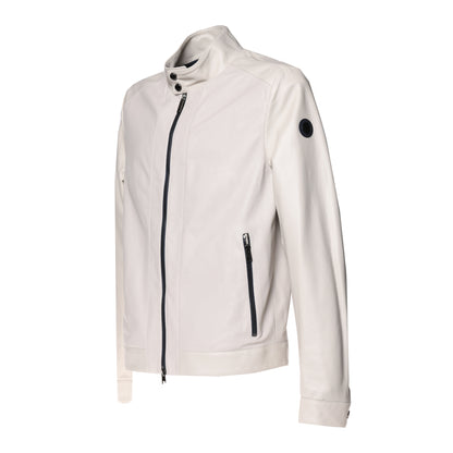 Veste en cuir glacier microperforé