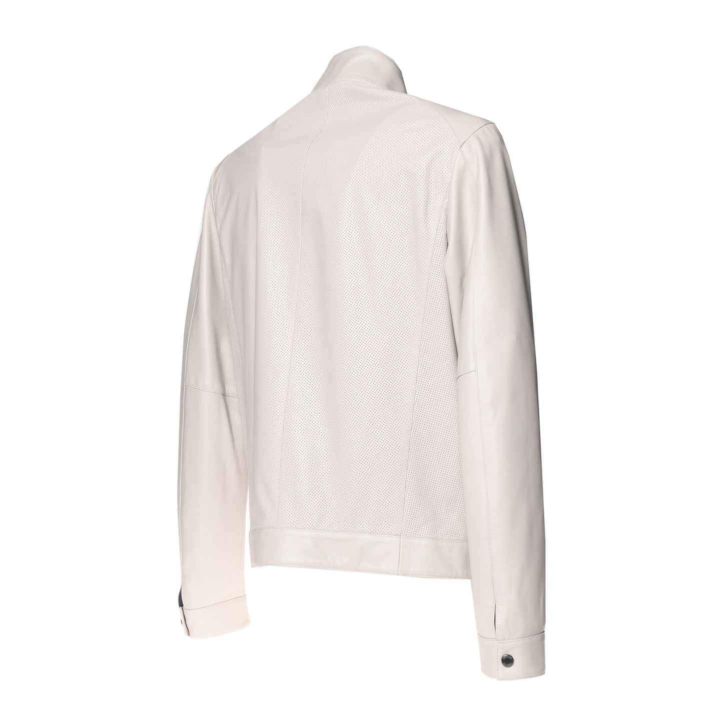 Veste en cuir glacier microperforé