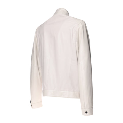 Veste en cuir glacier microperforé