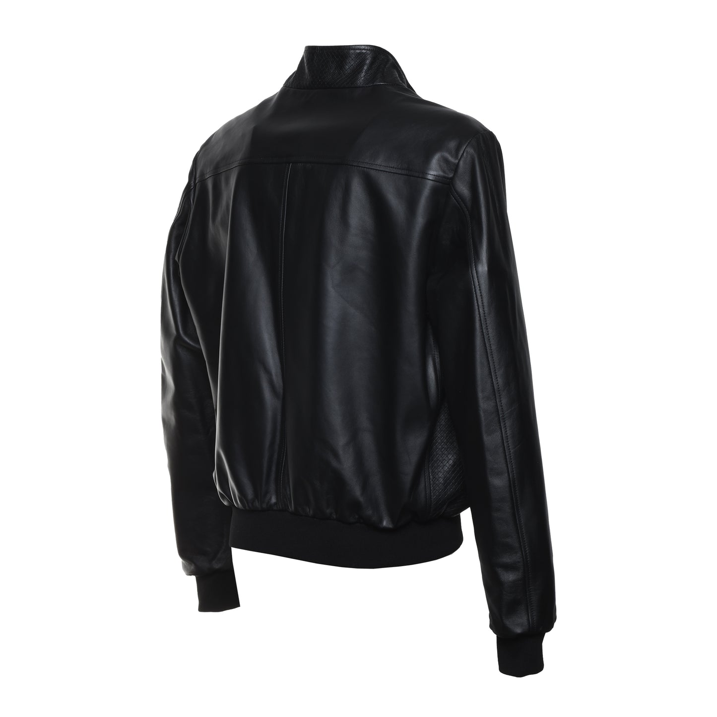 Veste en cuir noir