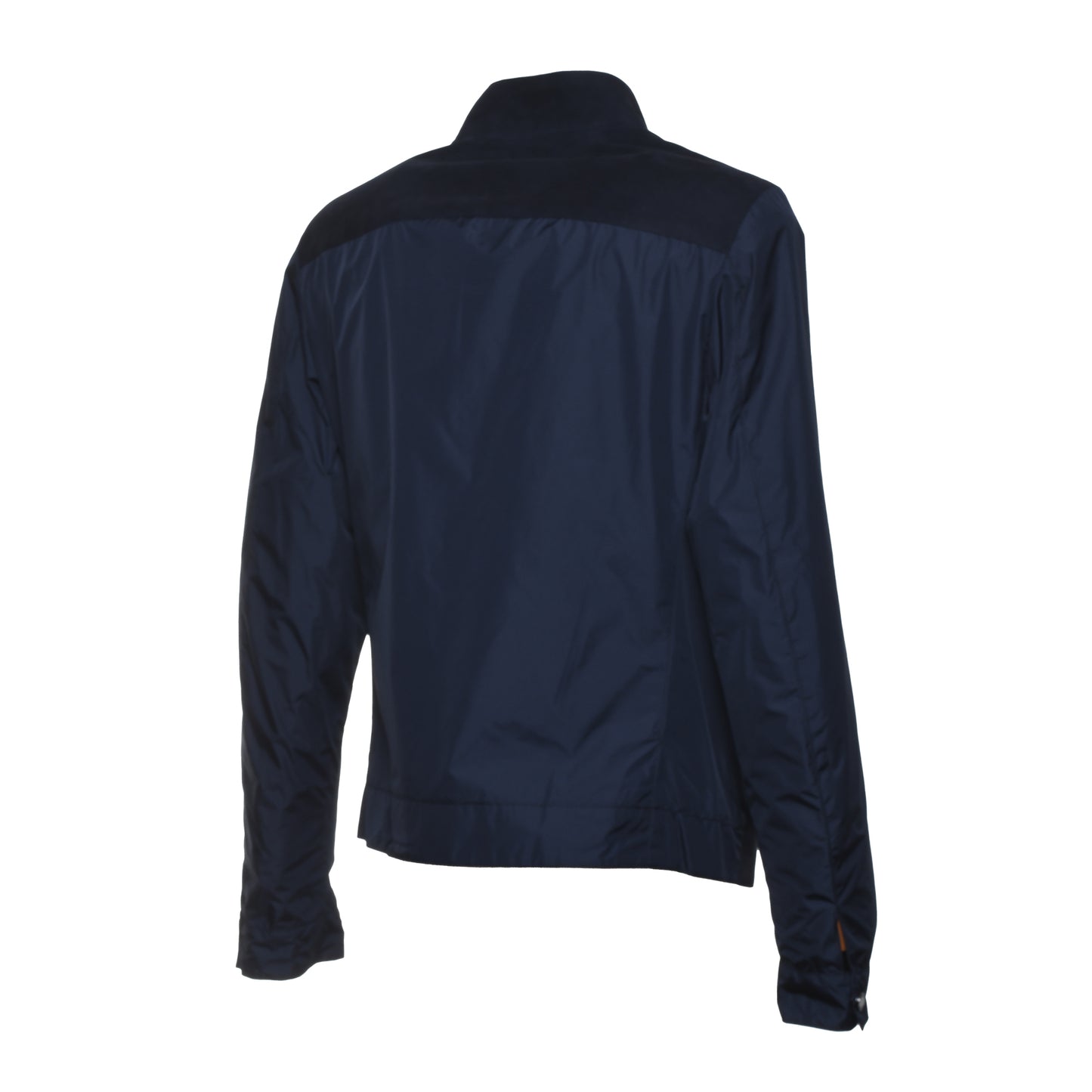 Veste en daim et tissu bleu