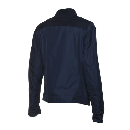 Veste en daim et tissu bleu