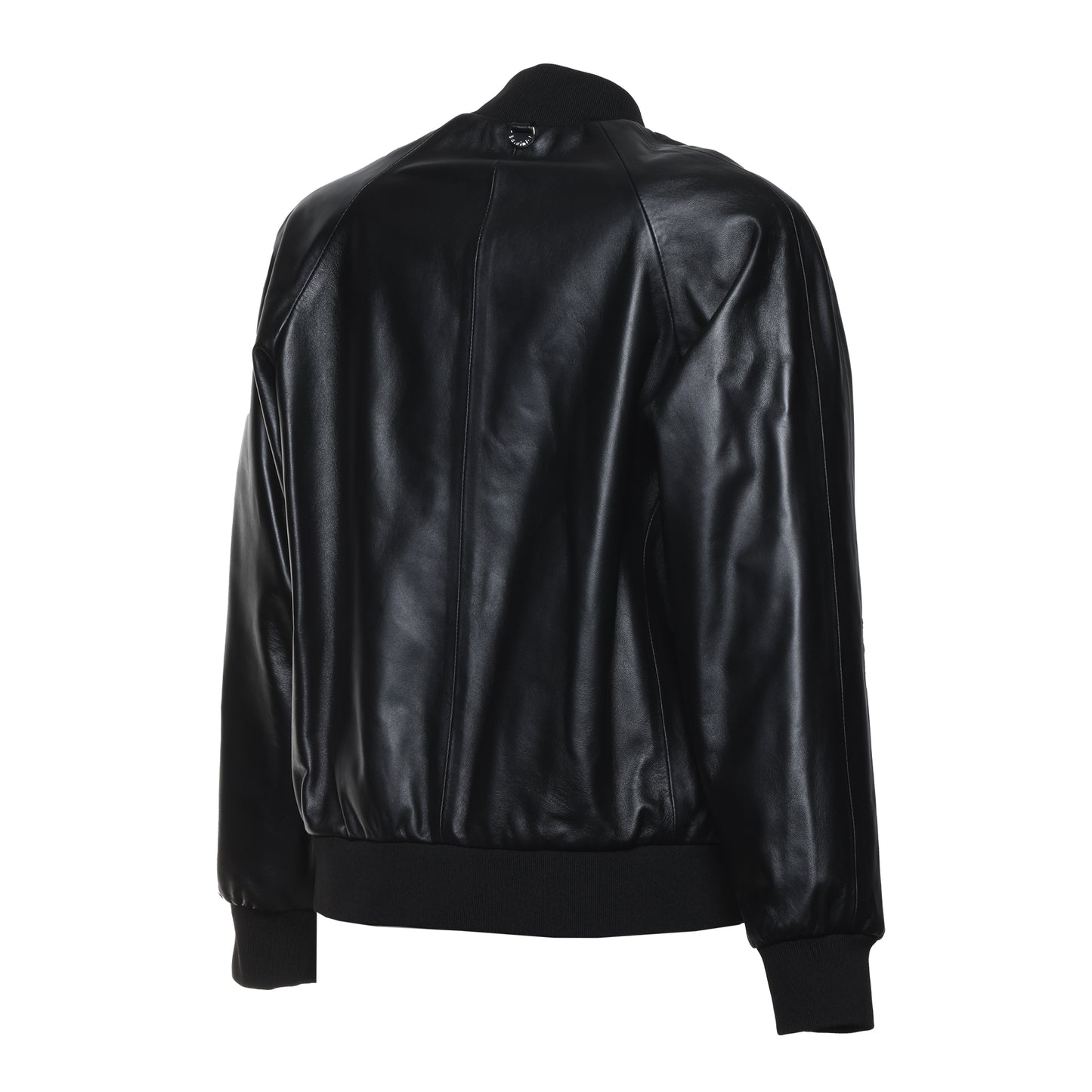 Veste en cuir noir