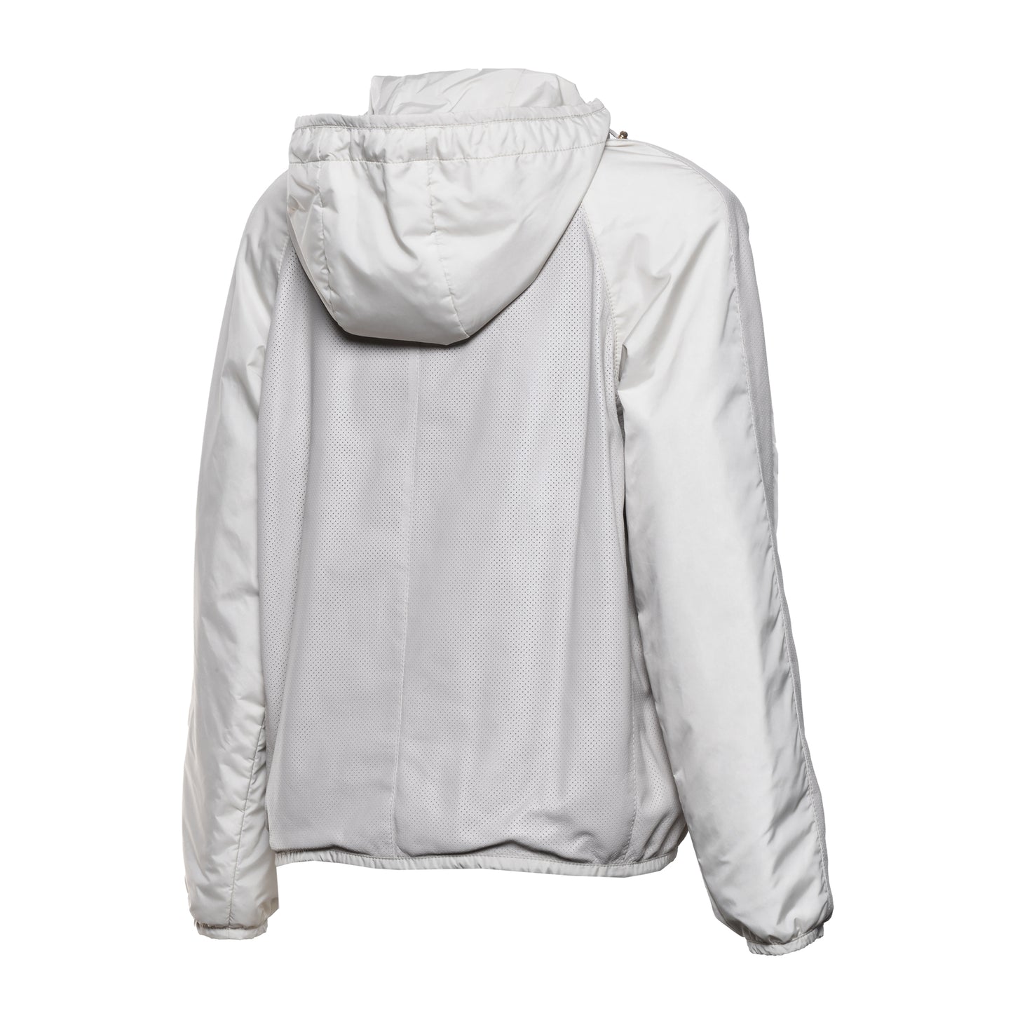Veste en cuir et tissu glacier
