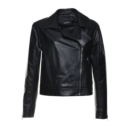 Blouson en cuir noir