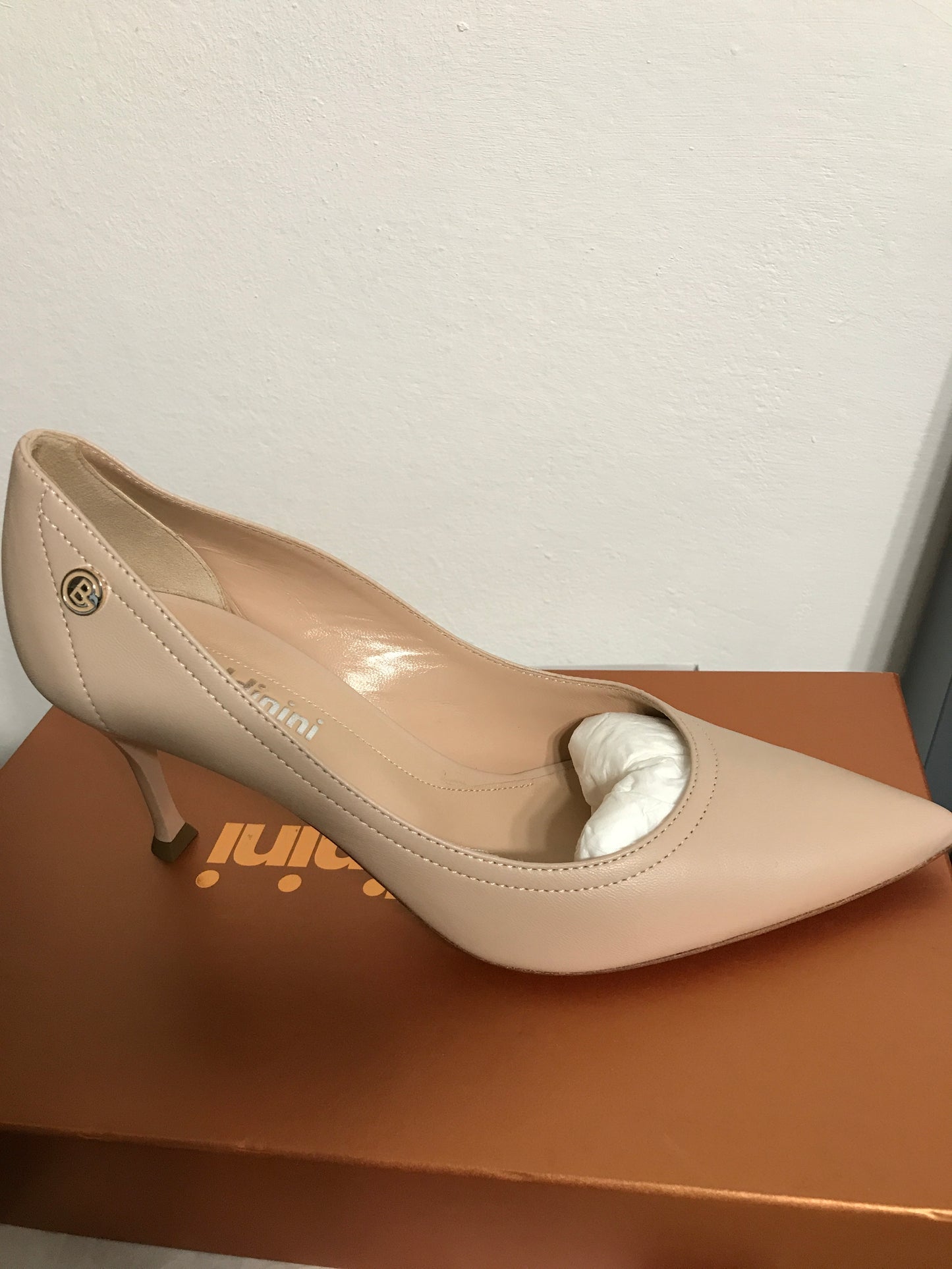 Nappa leather pumps