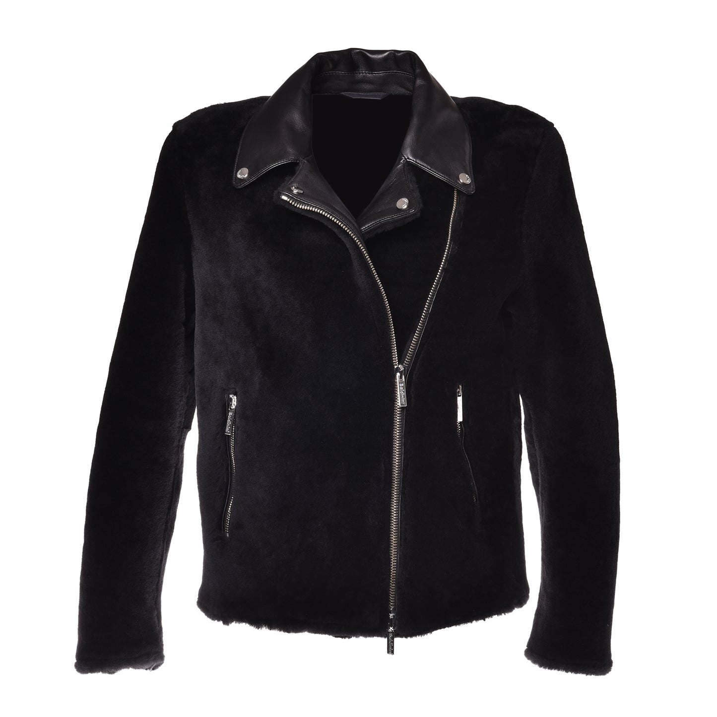 Veste en shearling noir