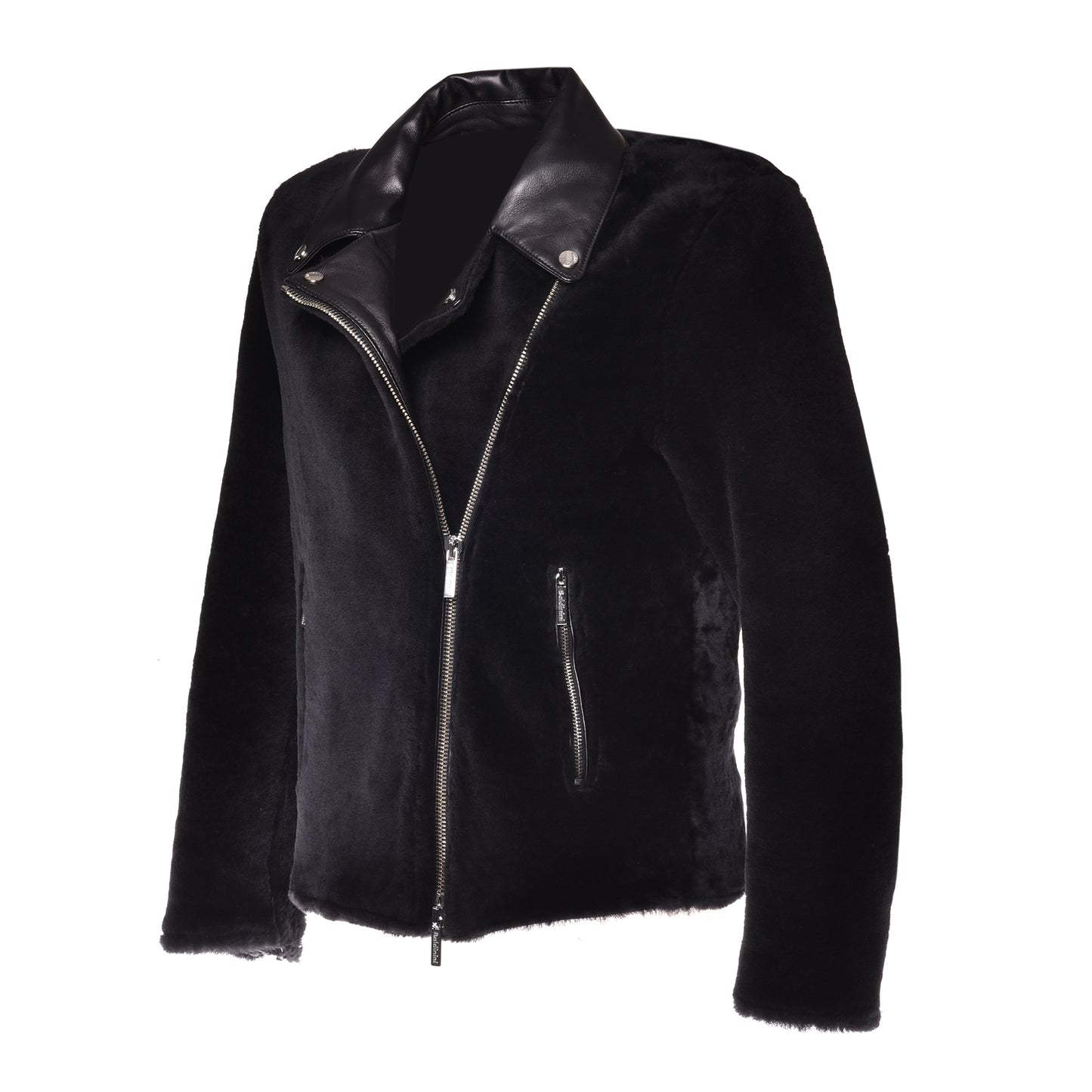 Veste en shearling noir