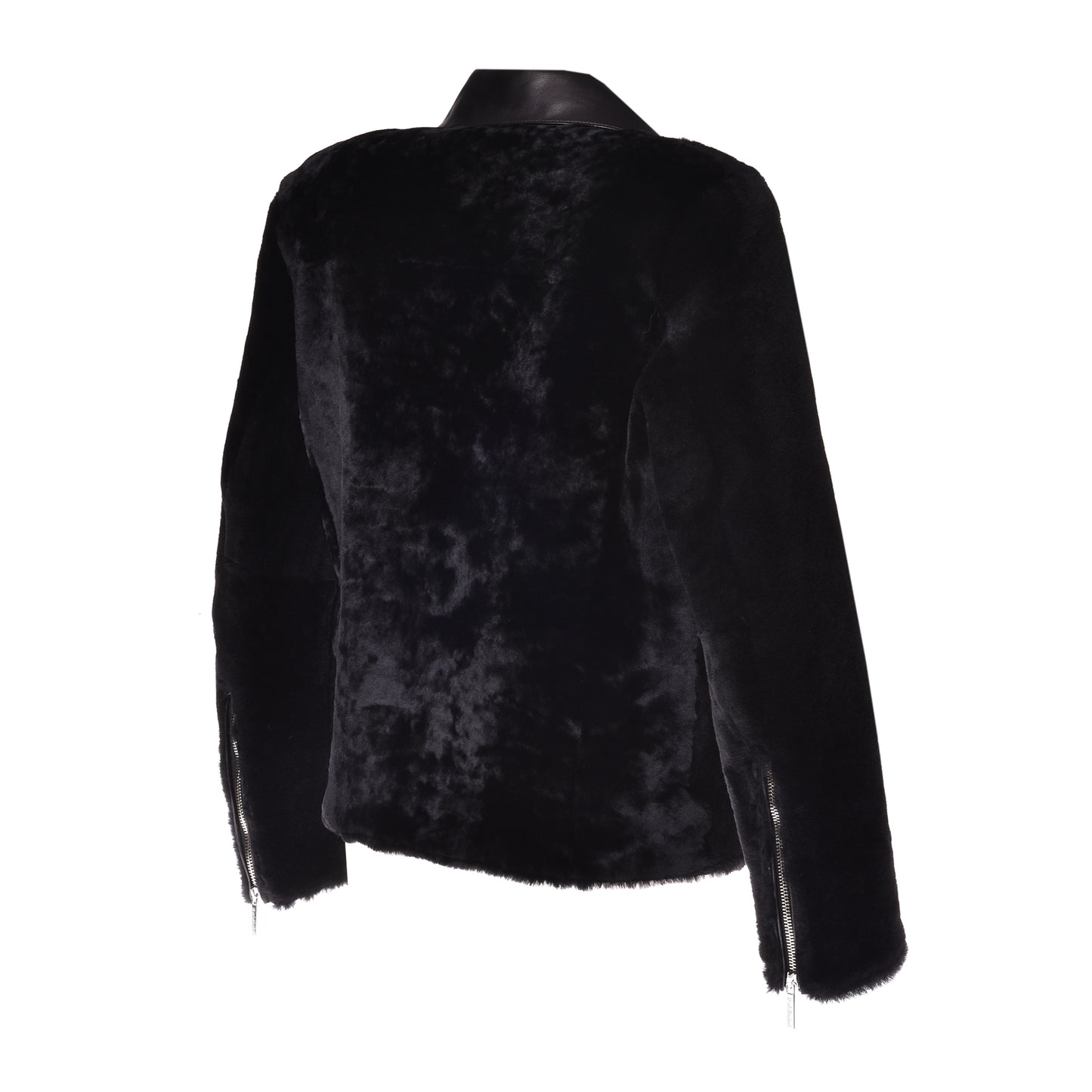Veste en shearling noir