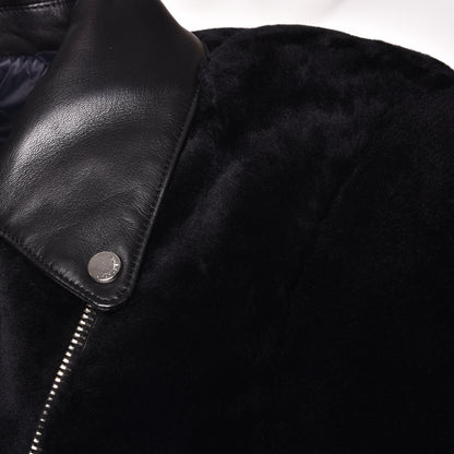 Veste en shearling noir