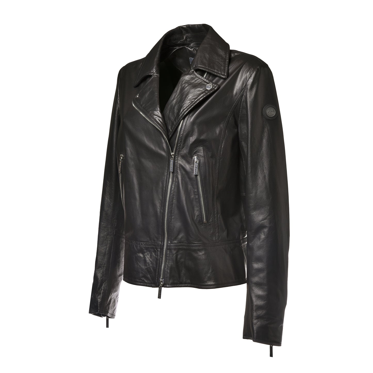 Blouson en cuir noir