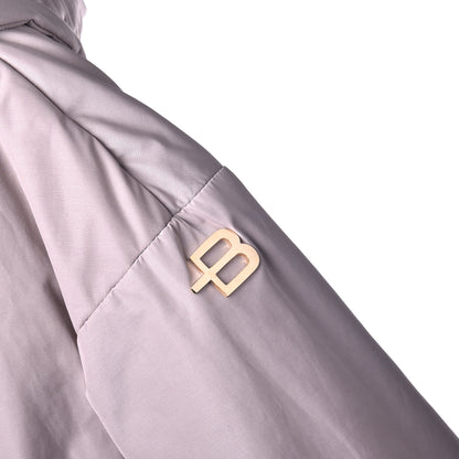 Trench rembourré en tissu beige