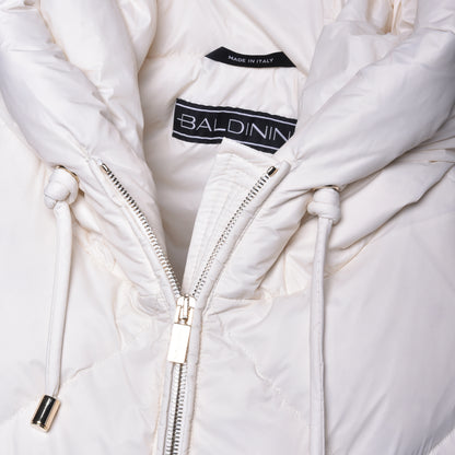 Blouson sans manches en nylon crème