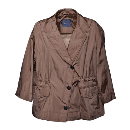 Veste en tissu marron