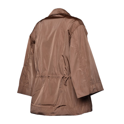 Veste en tissu marron