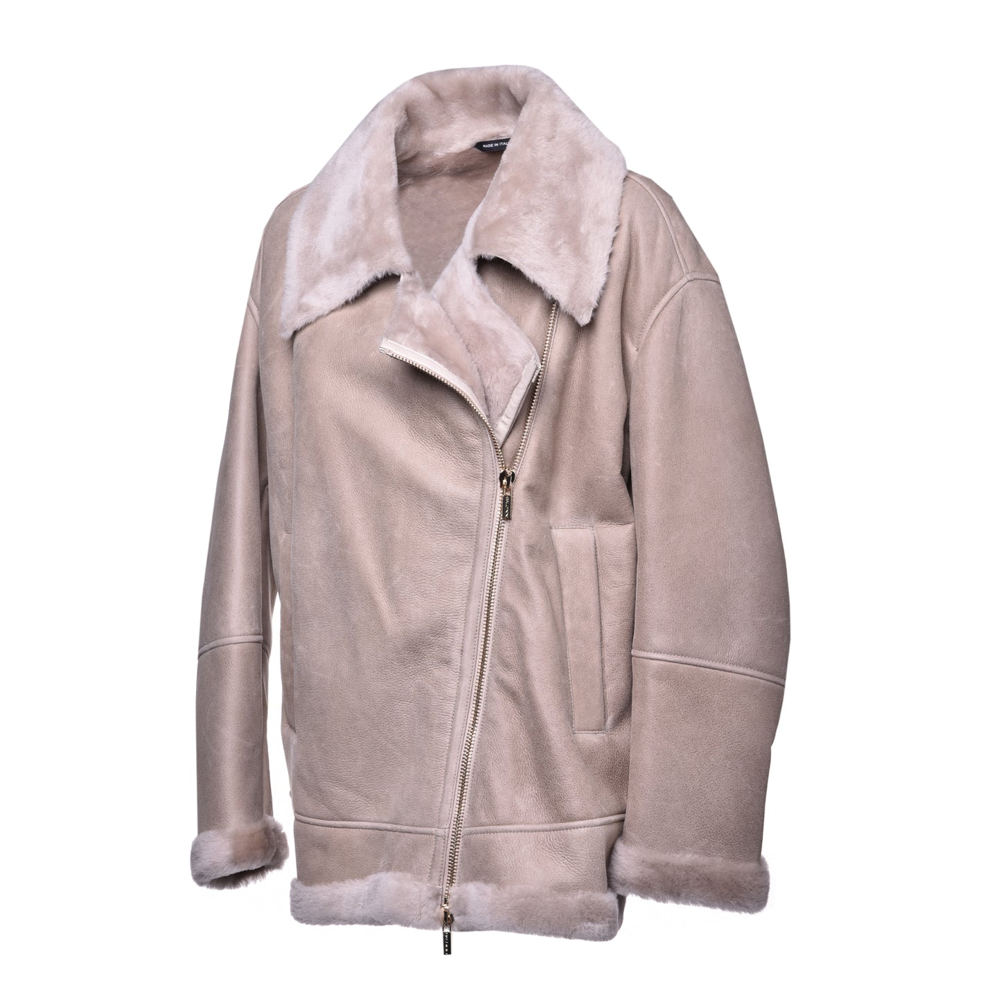 Veste en mouton beige
