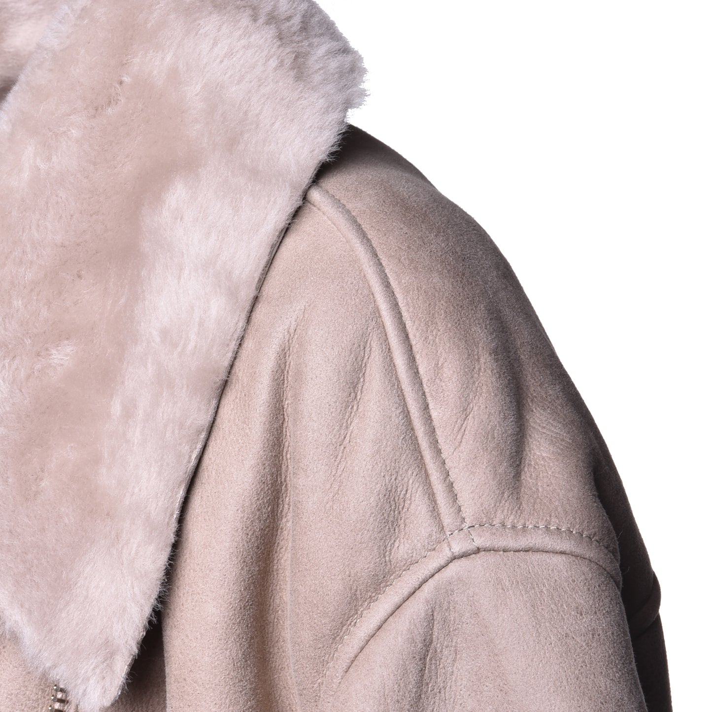 Veste en mouton beige