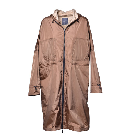 Trench-coat marron en nylon