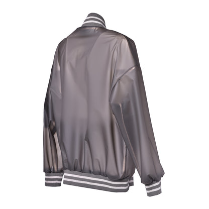 Veste en tissu technique bleu gris