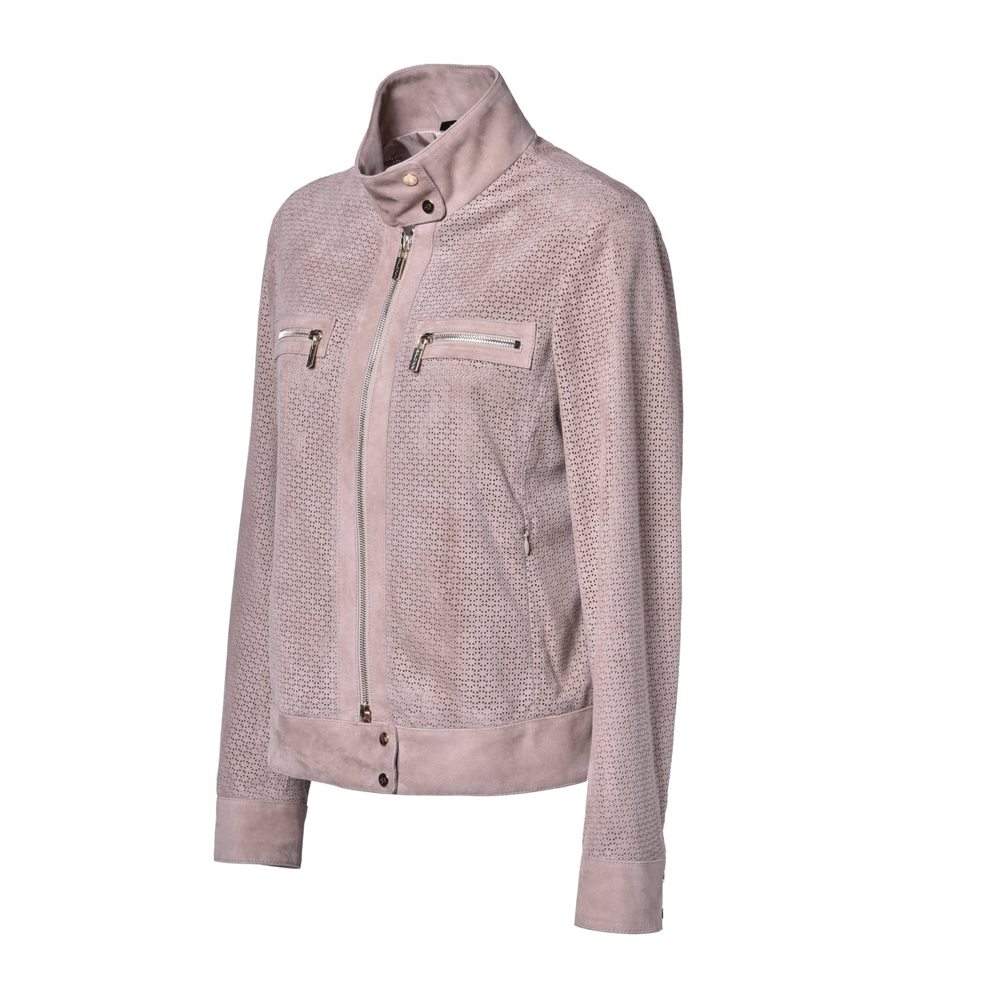 Veste taupe en daim