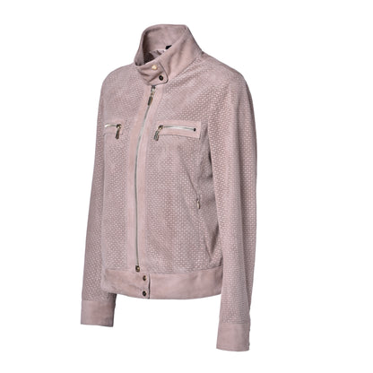 Veste taupe en daim