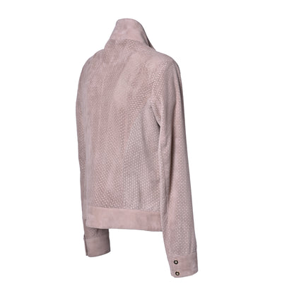 Veste taupe en daim