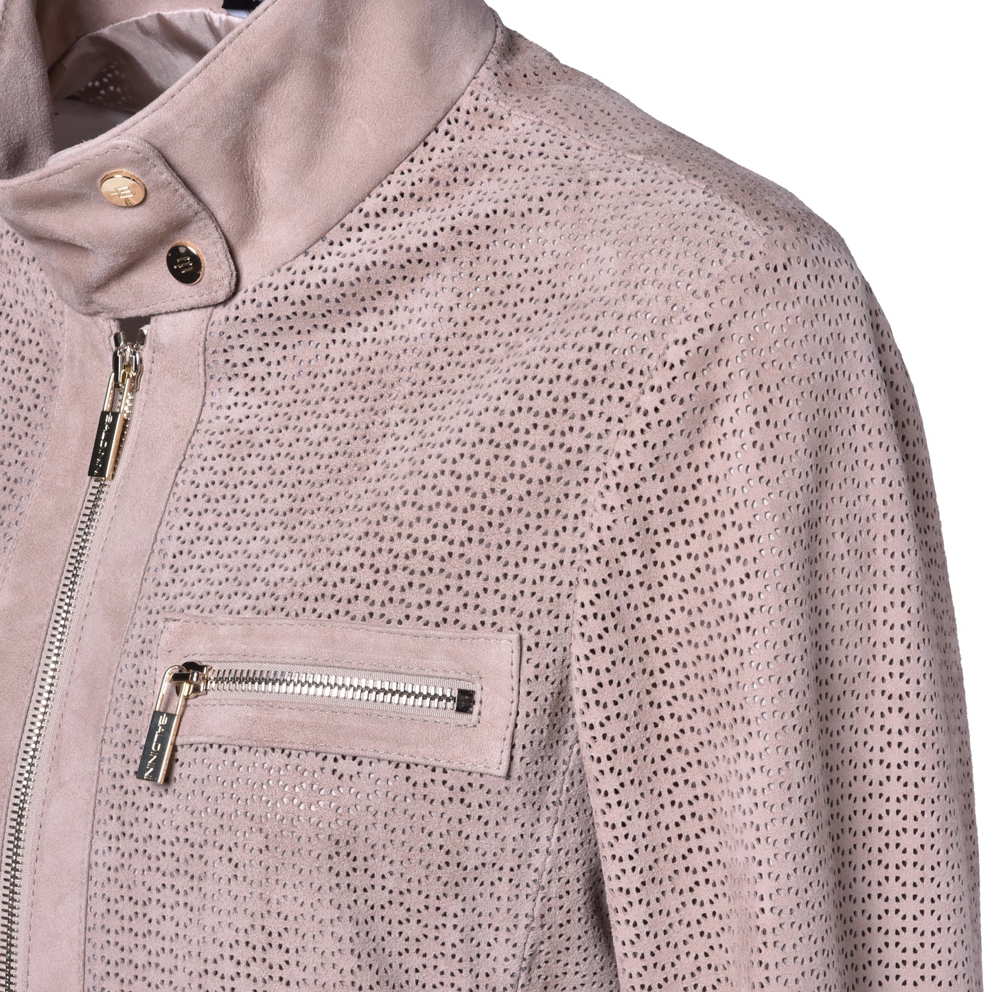 Veste taupe en daim
