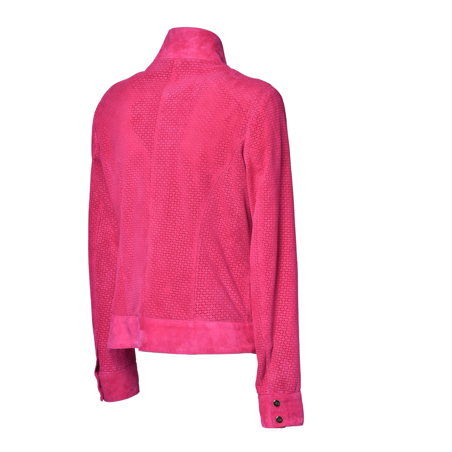 Veste fuchsia en daim