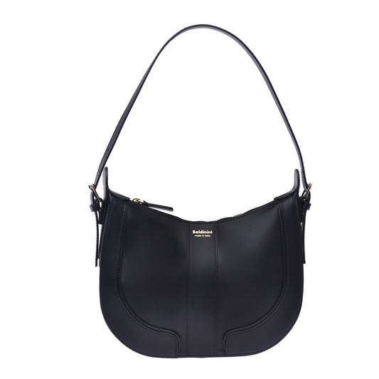 Besace en cuir noir