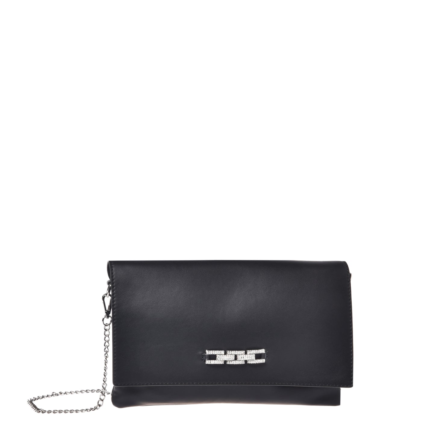 Black leather pouch
